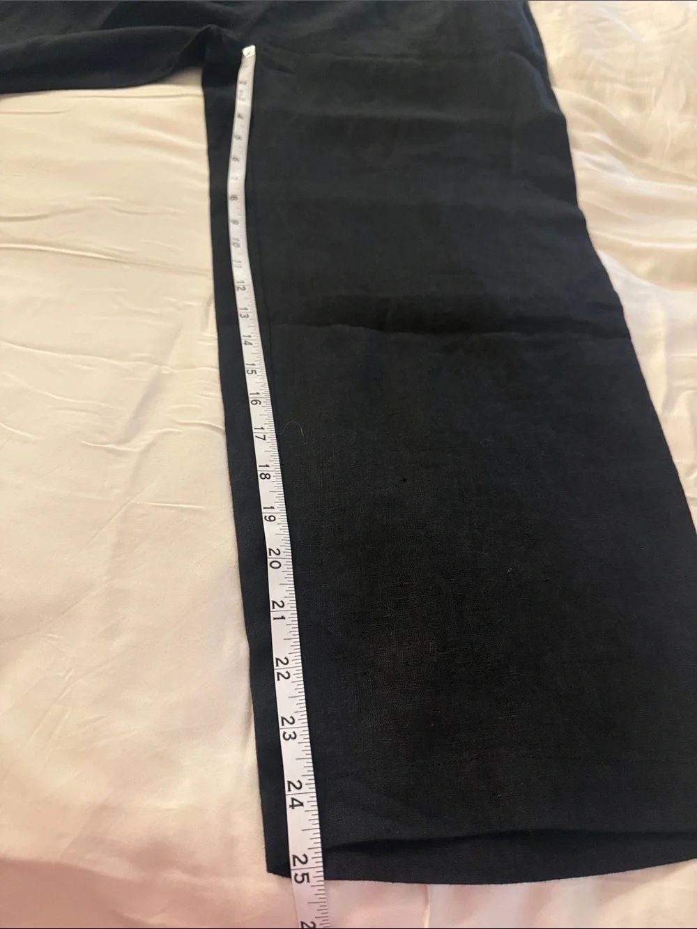 NWT Quince 100% European Linen Pants Black Medium (332)